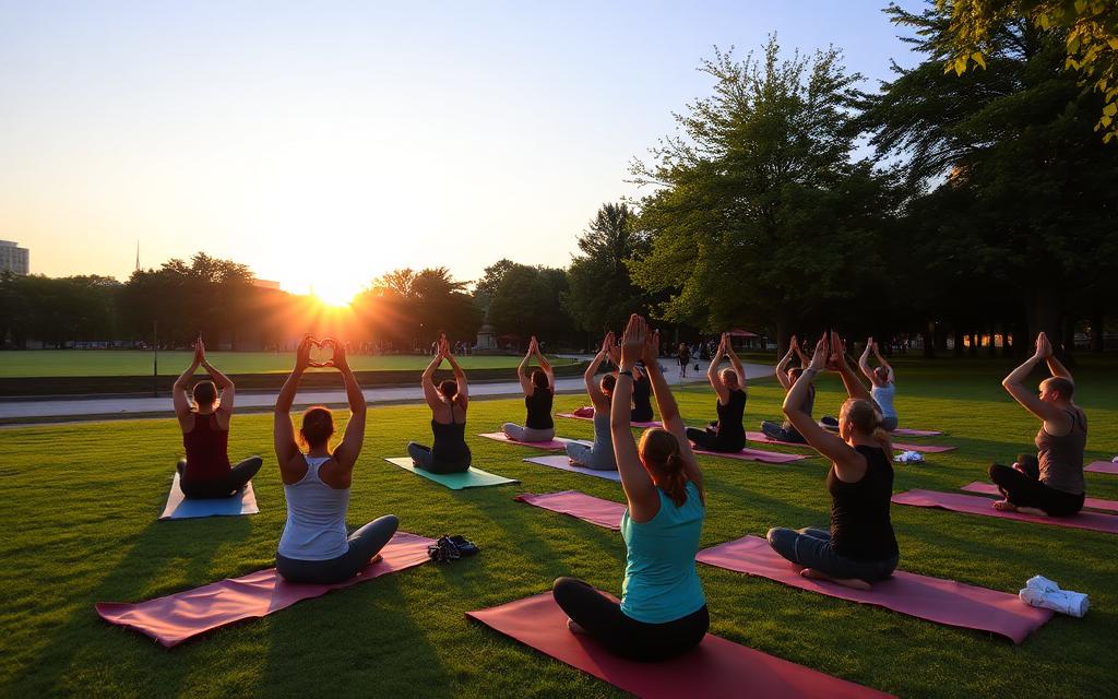 Sunrise Yoga in Central Park